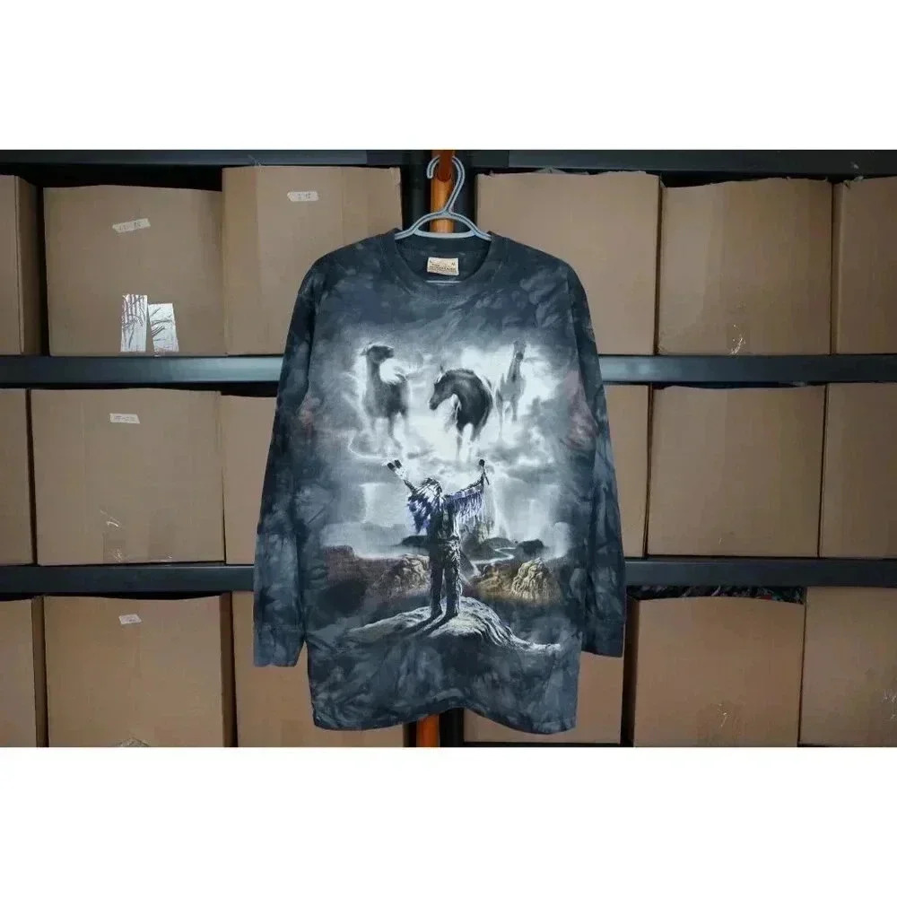 The Mountain Native Indian Long Sleeve Te - Men's M - #300